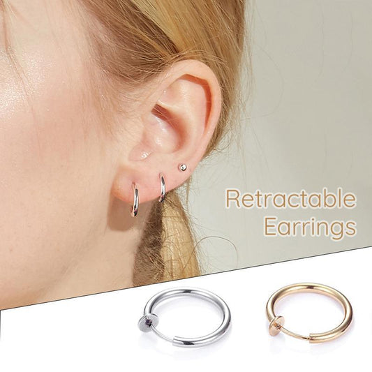 Retractable Earrings-No need piercing - asierno